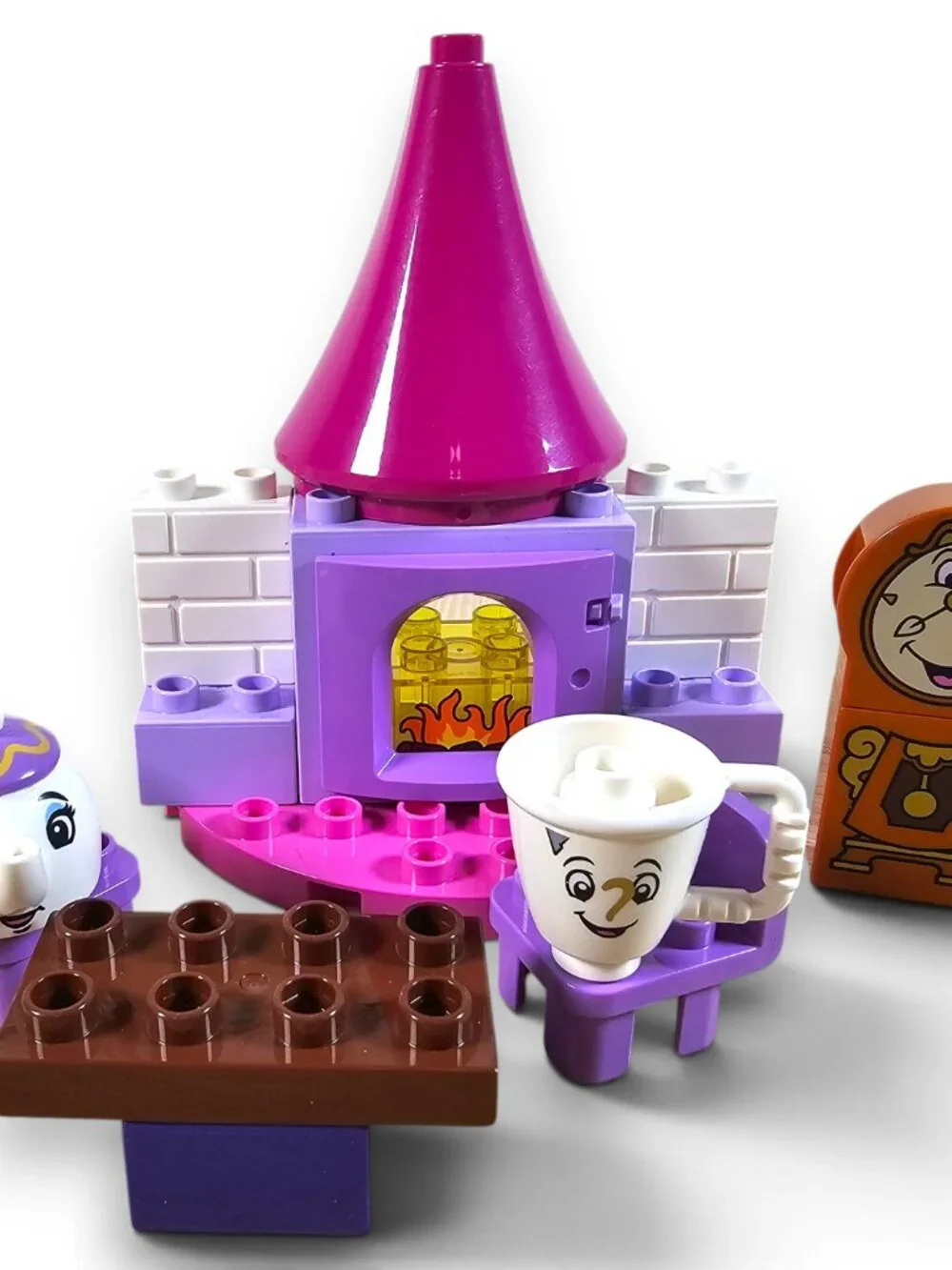 LEGO Duplo Disney Belle Tea Party Set INCOMPLETE 17 Pieces Chip Mrs Potts 10877